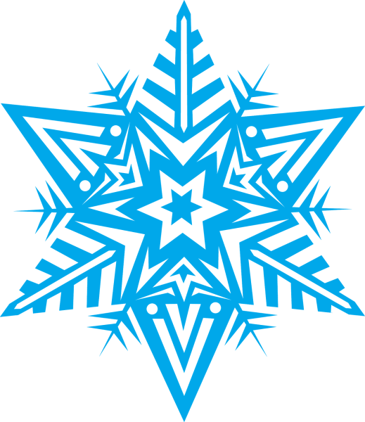 Снежинки на белом фоне