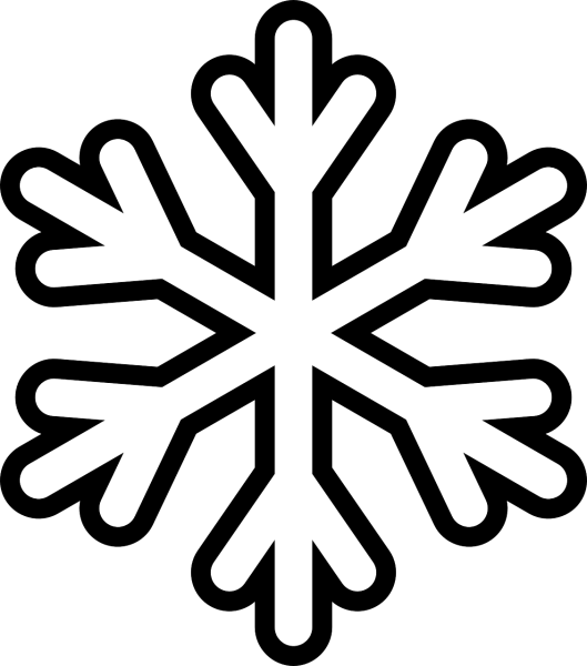 Трафарет «снежинки»