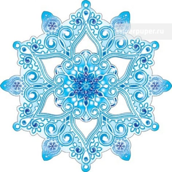 Украшение на скотче "Снежинка"