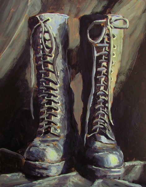 Ботинки живопись
