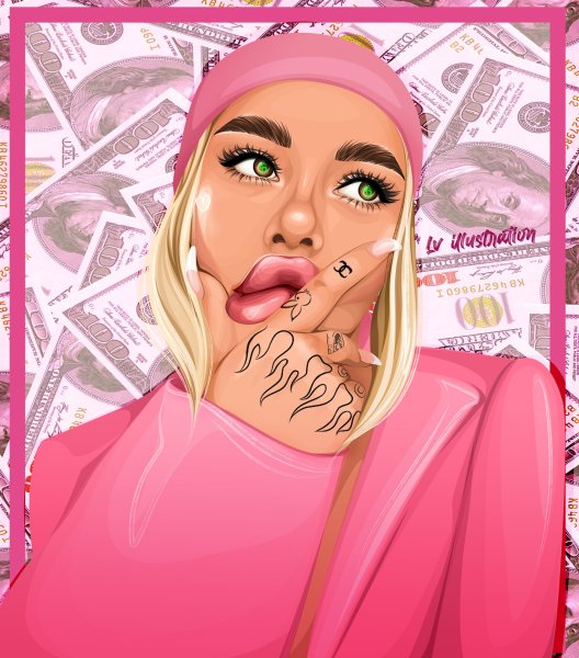 Инстасамка нарисовать