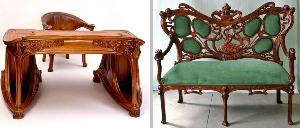 Модерн ар-нуво мебель