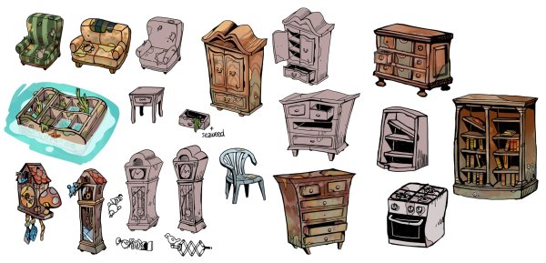 Концепт арт мебели