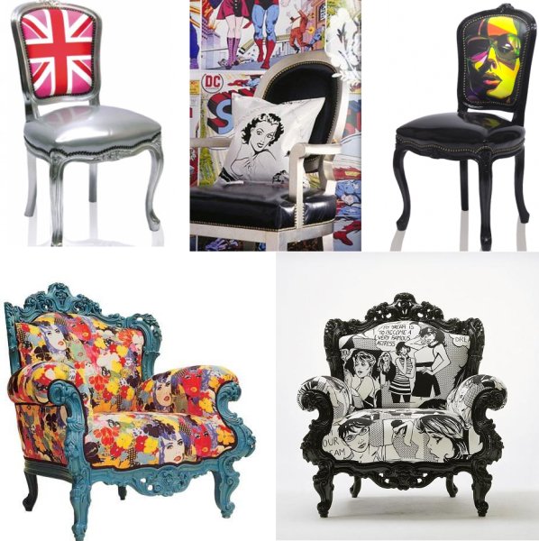 Кресло в стиле Энди Уорхола