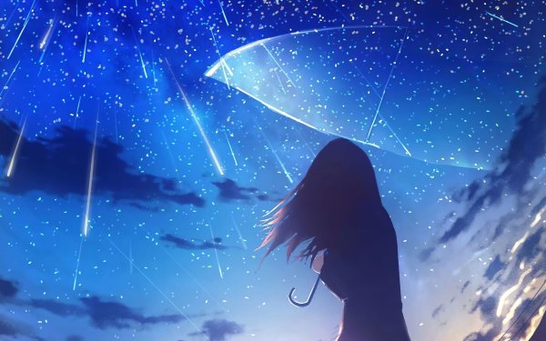 Девочка и звездное небо