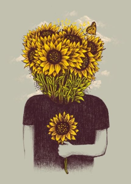 Подсолнухи арт