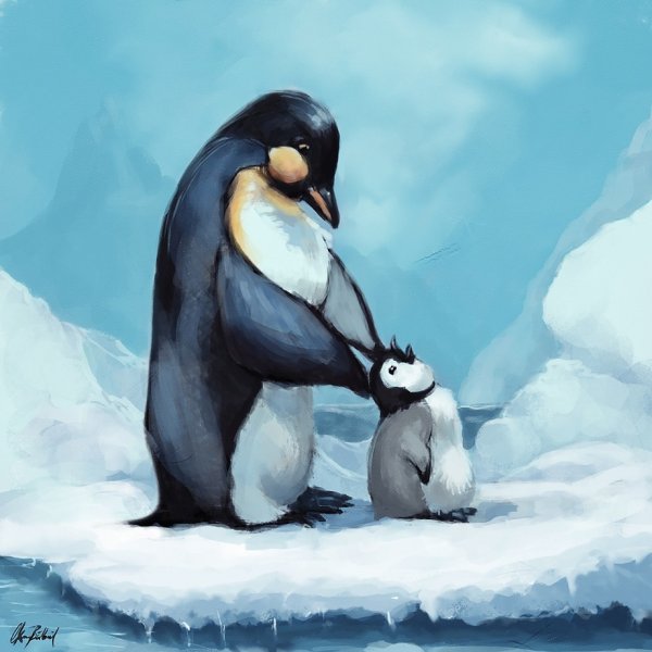 Пингвин арт