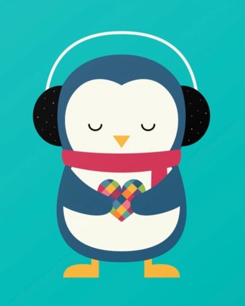 Пингвин арт милый