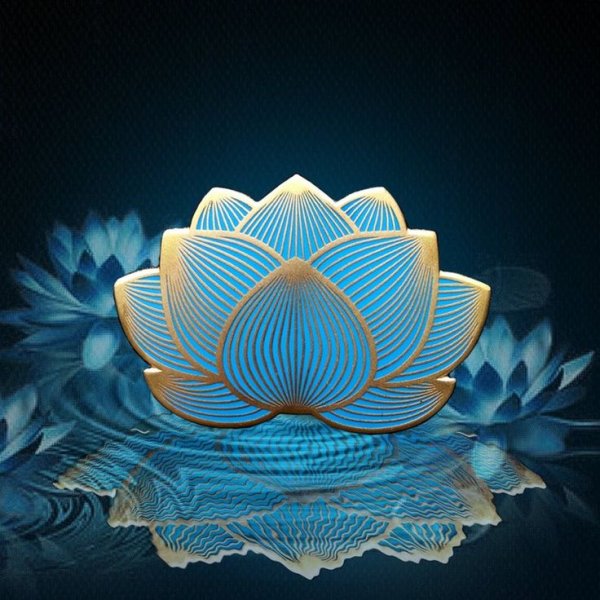 Лотос Будда синий