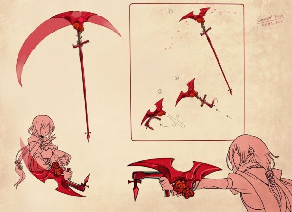 Кресент Роуз RWBY концепт