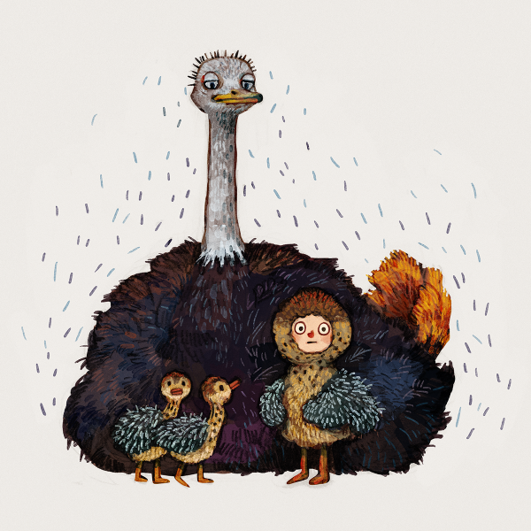 Страус арты