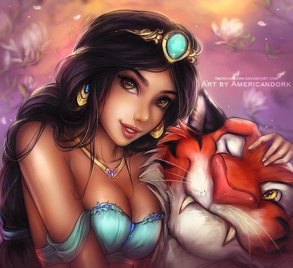 Жасмин принцесса Дисней аниме