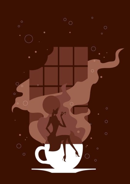 Шоколад силуэт