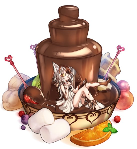 Шоколадная еда из аниме