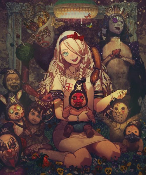 Куклы страшные арт аниме