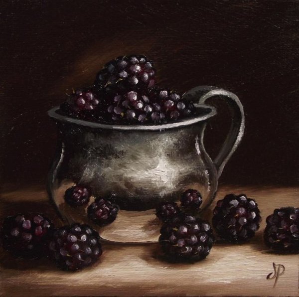 Ежевика живопись