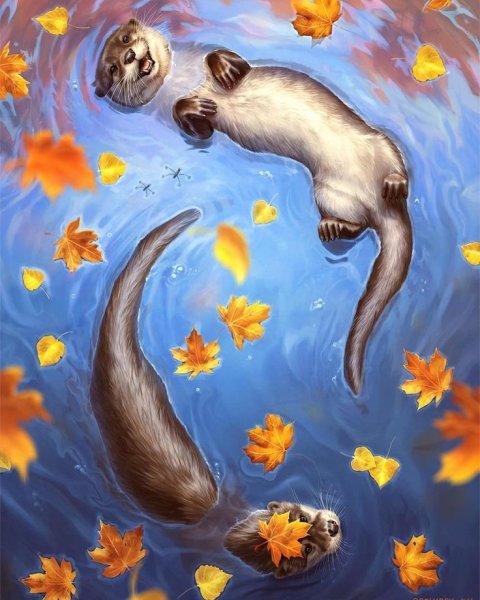 Рисунки животных красками