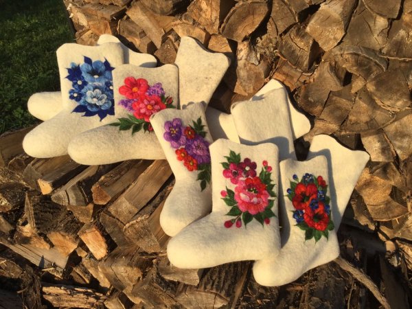 Валенки ручной работы