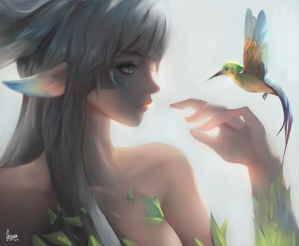 Девушка Колибри арт