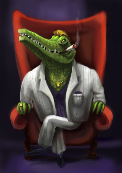 Крокодил Гена в шляпе