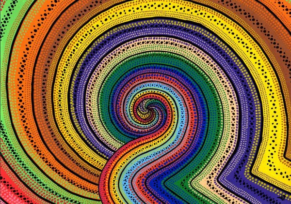 Многоцветная спираль