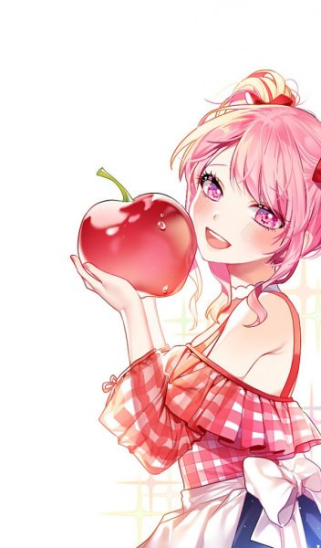 Девушка с вишенкой