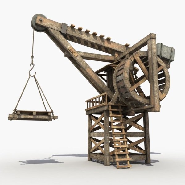 Средневековый подъемный кран