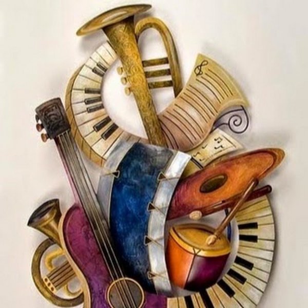 Композиция из музыкальных инструментов