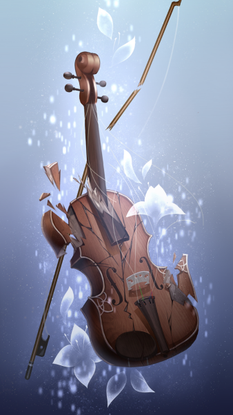 Скрипка арт