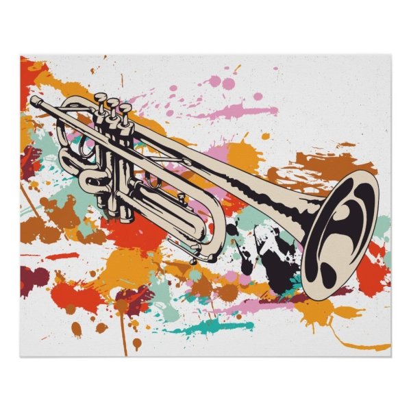 Музыкальная труба в живописи