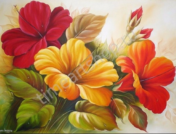 Цветы живопись роспись