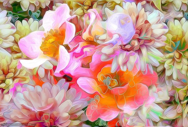 Цветы абстракция