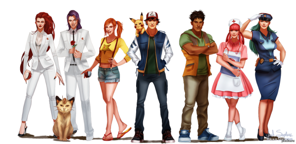 Персонажи мультфильмов люди