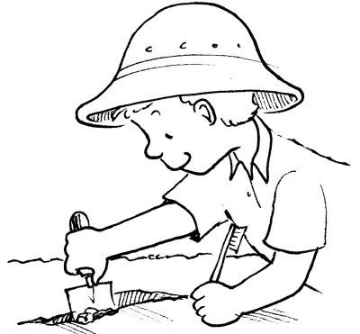 Археология раскраски для детей