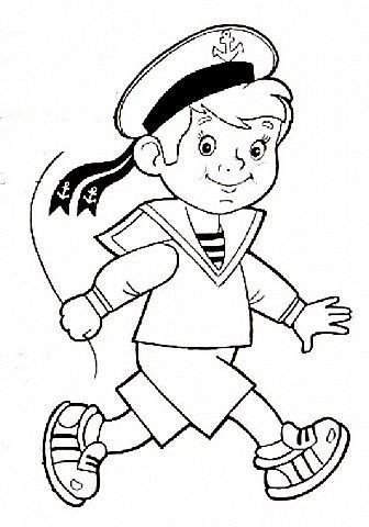 Моряк рисунок