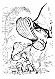 Ловля бабочек раскраска