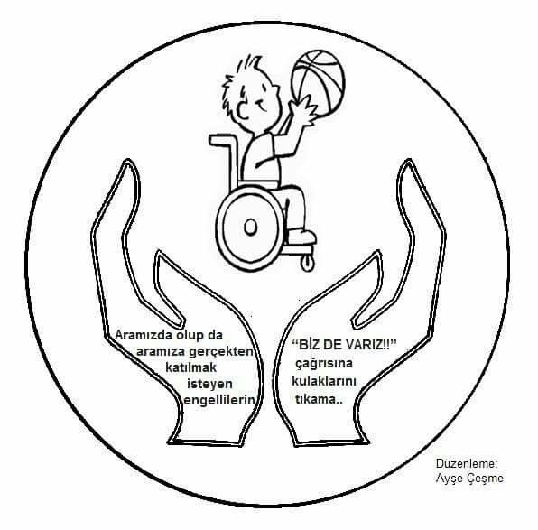 Раскраска ко Дню инвалидов для детей