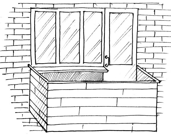 Балкон раскраска для детей