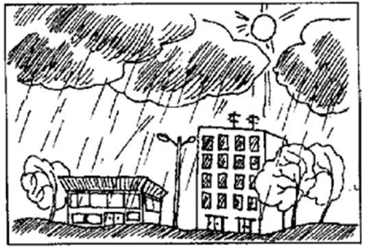 Рисунок к стихотворению гроза днем Маршак