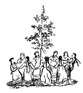 Праздник Троица раскраска для детей