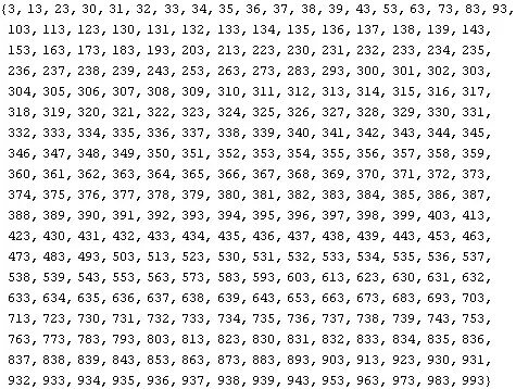 Таблица от 1 до 1000 по порядку для копилки