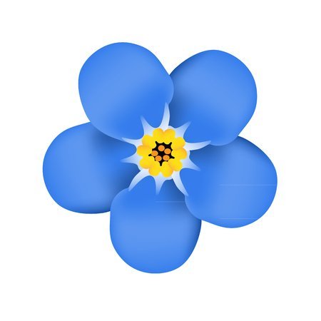 Синие цветочки для детей