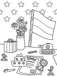 День России раскраска