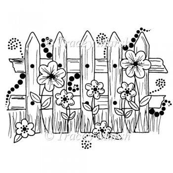 Раскраски цветы на заборе (40 фото)