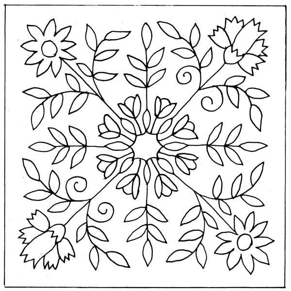 Трафарет платок