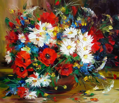 Раскраски для художников цветы (40 фото)