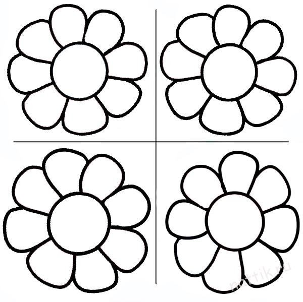 Раздаточный материал цветочки