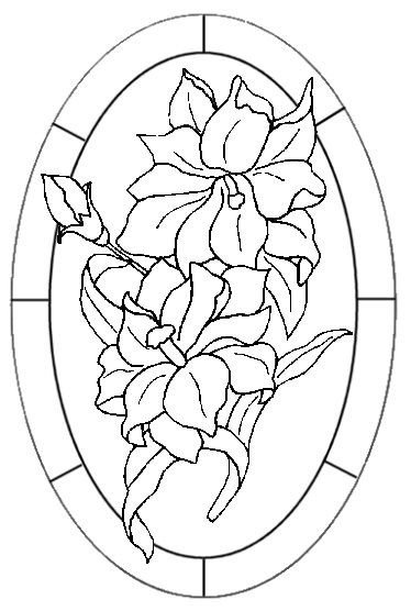 Трафарет для росписи стекла