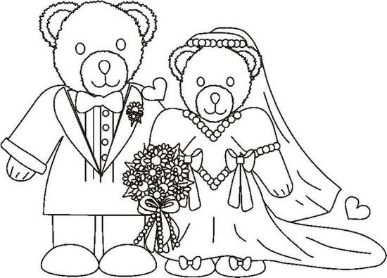 Раскраска с днем свадьбы