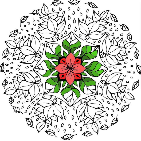 Мандалы для раскрашивания цветные